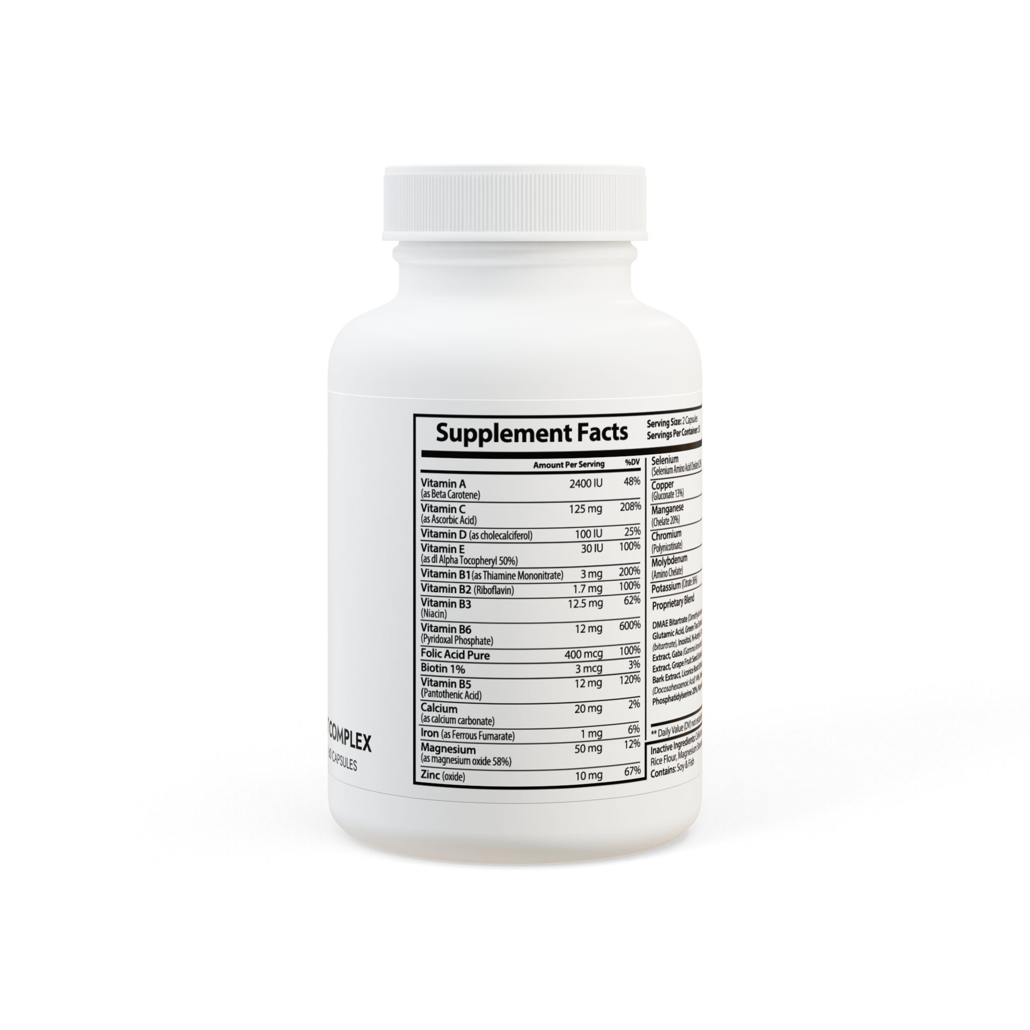 Brain Support Complex Supplement (60 Capsules) - Image 3